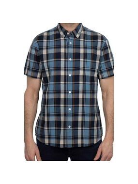Slate & Stone Plaid Short Sleeve Shirt Size S